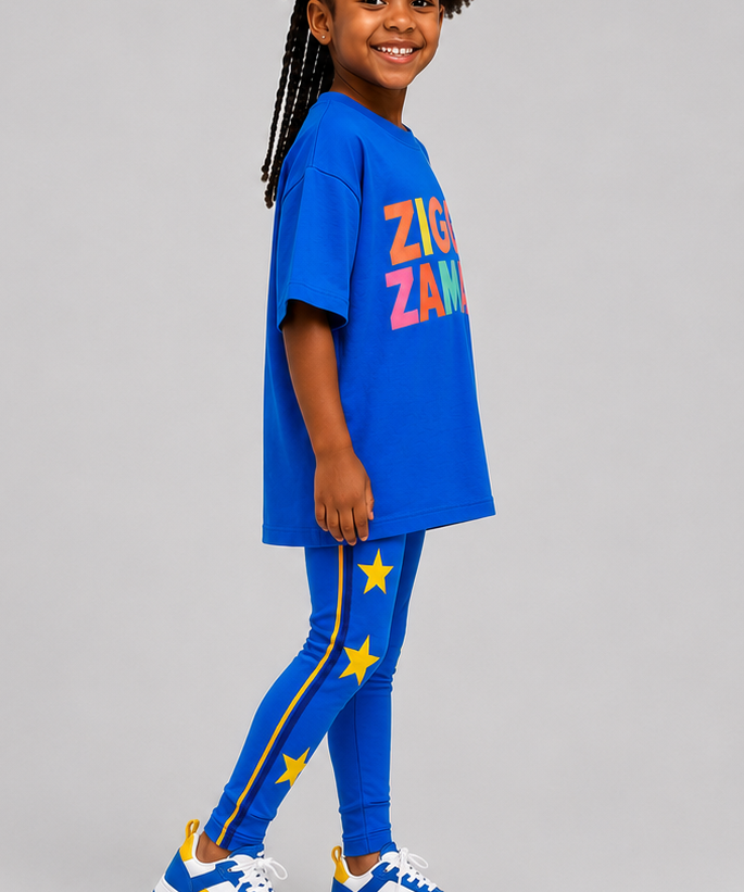 Cobalt Star Tee + Legging Set