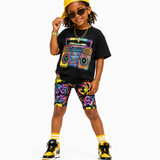 BoomBox Bounce Biker Short Set