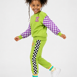 The Move Jogger Set — Purple Check Star