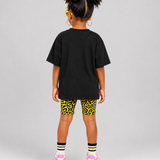 Neon Starburst Biker Short Set
