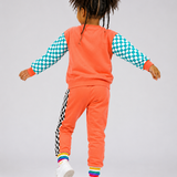 The Move Jogger Set — Coral Check Star
