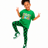 Grass Green Check Legging Set