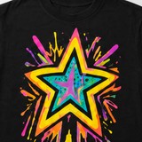 Neon Starburst Biker Short Set