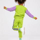 The Move Jogger Set — Purple Check Star