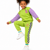 The Move Jogger Set — Purple Check Star